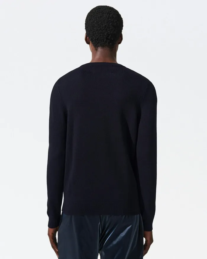 Perfect Moment Piste Merino Wool Sweater Navy Men Knitwear