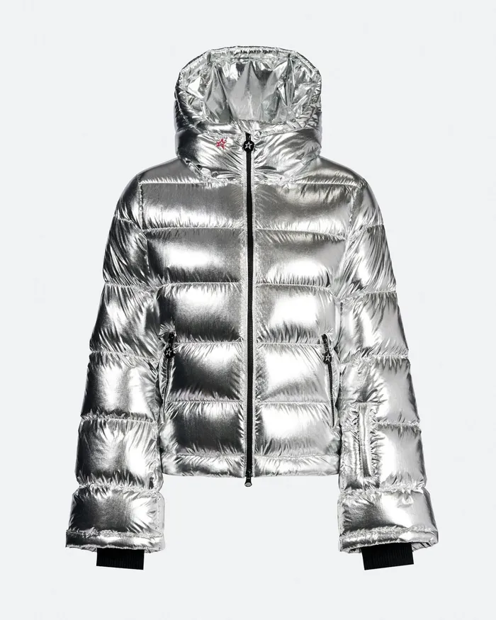 Perfect Moment Polar Flare Down Jacket Silver Women Jackets