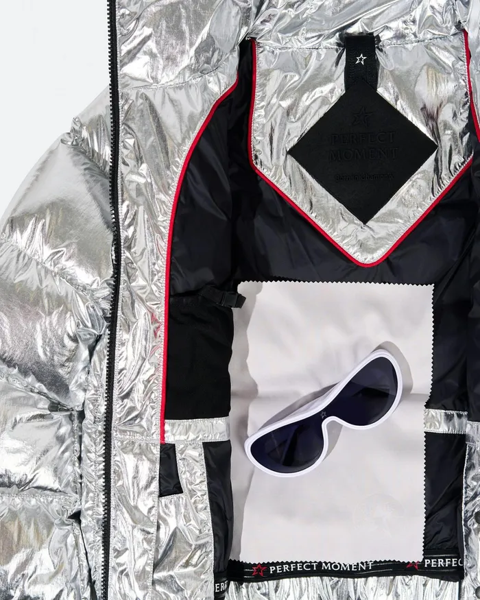 Perfect Moment Polar Flare Down Jacket Silver Women Jackets