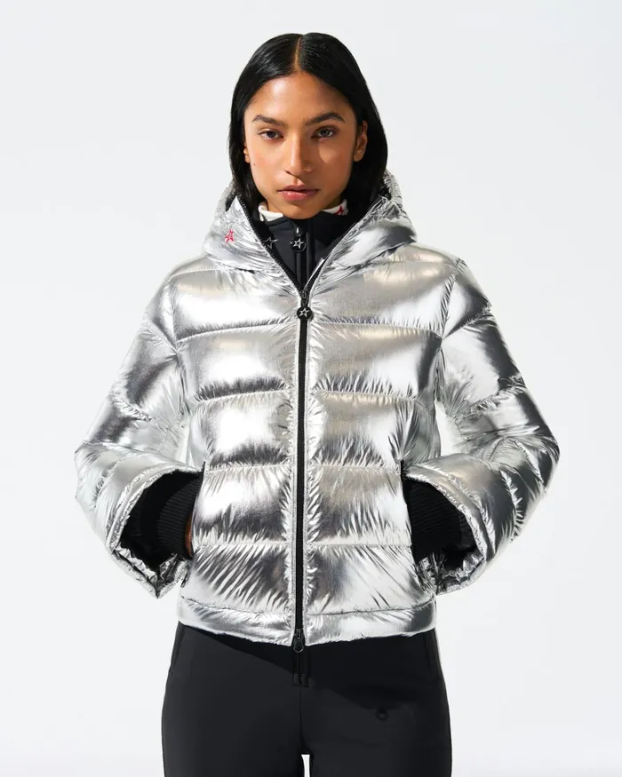 Perfect Moment Polar Flare Down Jacket Silver Women Jackets