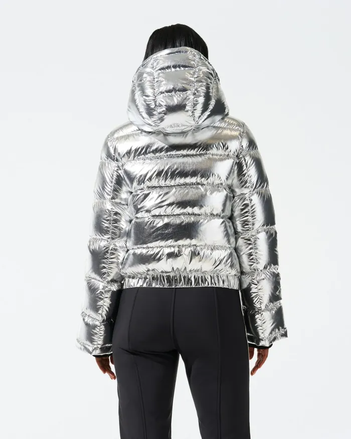 Perfect Moment Polar Flare Down Jacket Silver Women Jackets