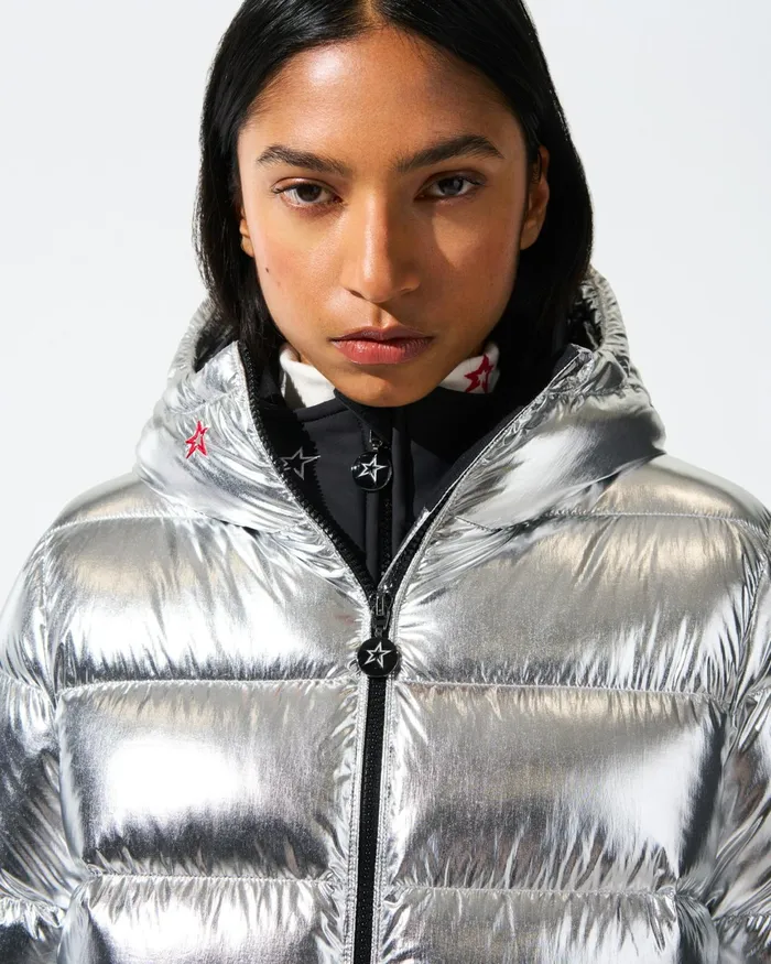 Perfect Moment Polar Flare Down Jacket Silver Women Jackets