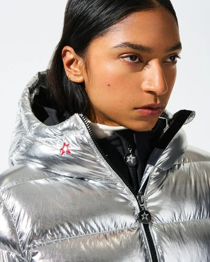 Perfect Moment Polar Flare Down Jacket Silver Women Jackets