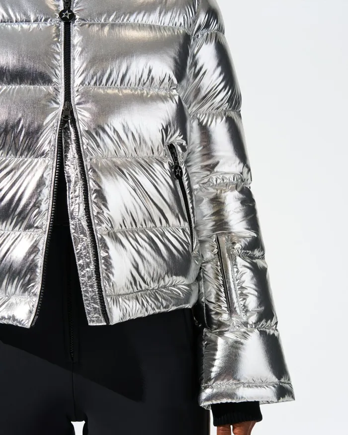 Perfect Moment Polar Flare Down Jacket Silver Women Jackets