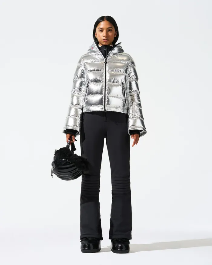 Perfect Moment Polar Flare Down Jacket Silver Women Jackets