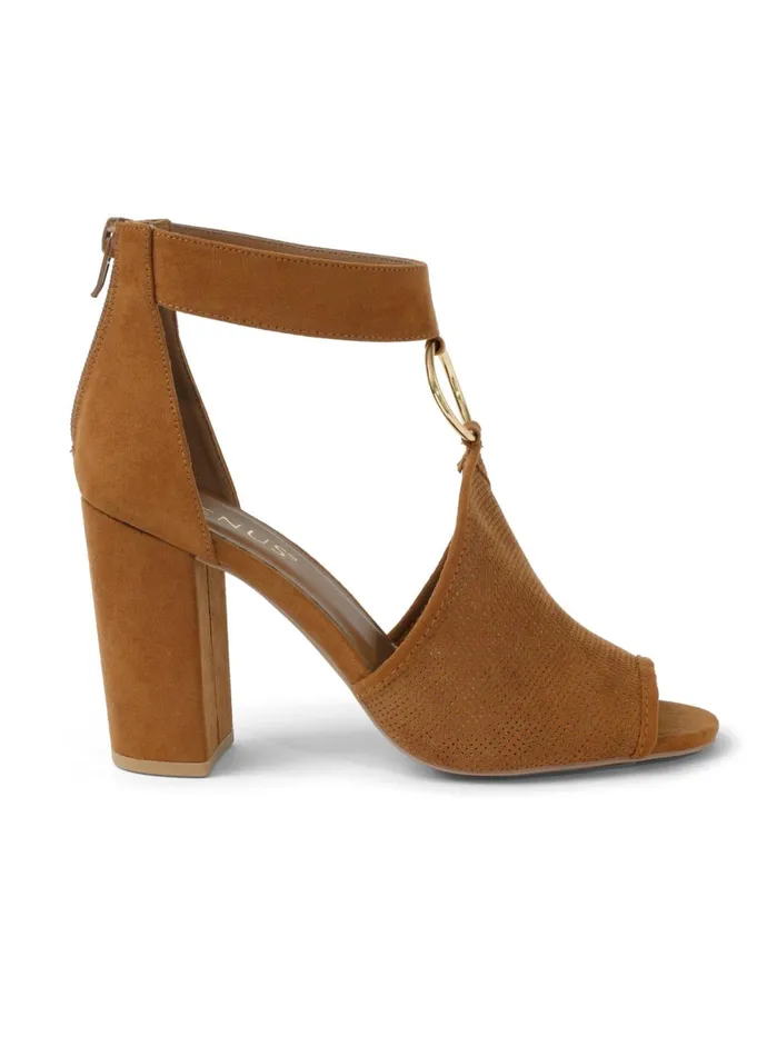 PERFORATED RING HEELS Cognac Women VENUS Heels