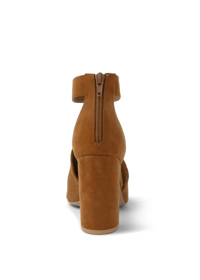 PERFORATED RING HEELS Cognac Women VENUS Heels