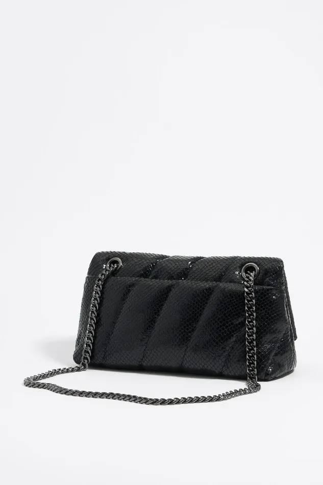Petit Sac Bandoulire Rabat Cuir Noir Black Women Bimba Y Lola Crossbody Bags Petit Sac Bandoulire Rabat Cuir Noir Black Women Bimba Y Lola Crossbody Bags