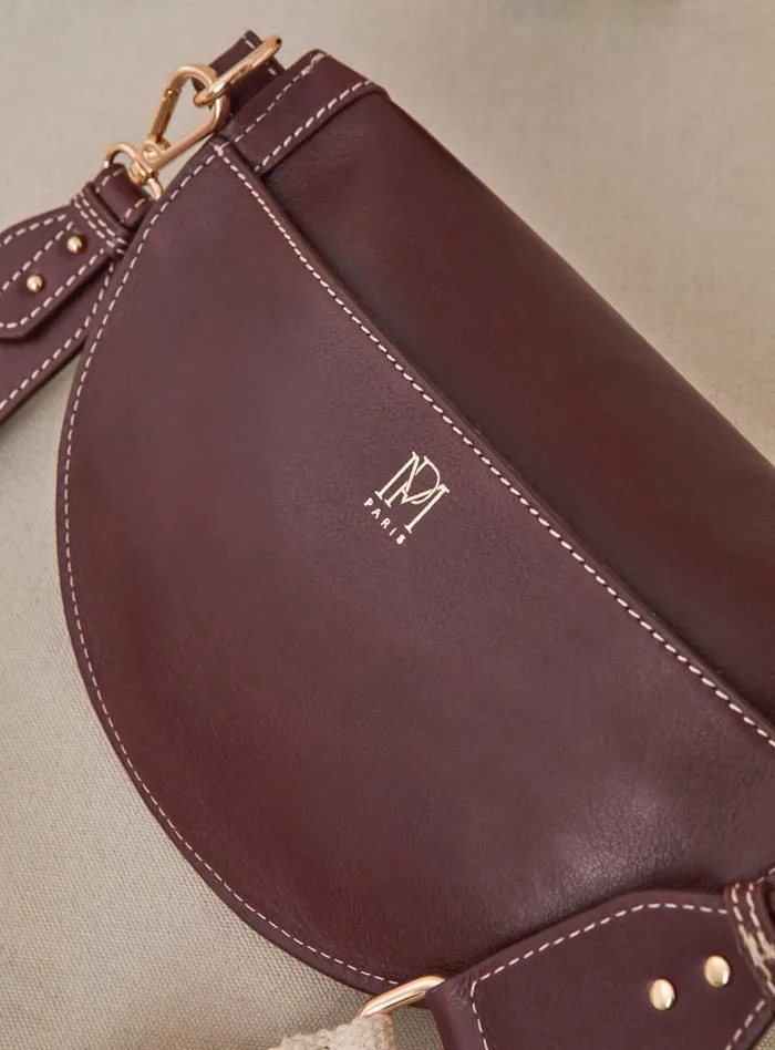 Petite Mendigote Bananas Fw24 Sac Banane Sana Cuir Bordeaux 8211 Women