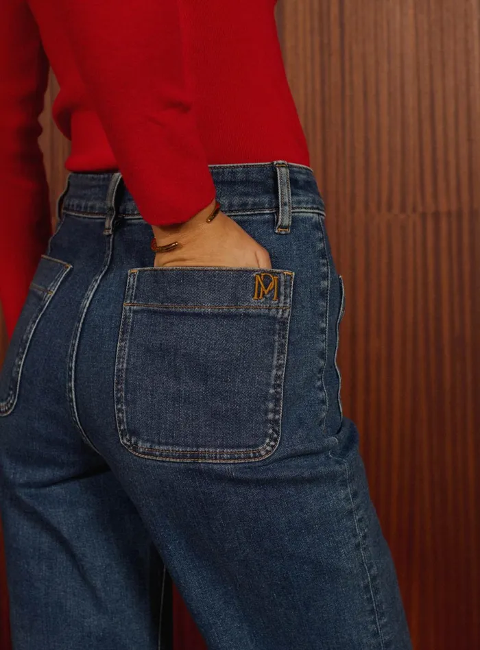 Petite Mendigote Denim Fw24 Petra Pants Blue 8211 Women