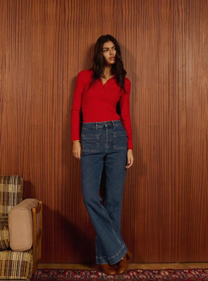 Petite Mendigote Denim Fw24 Petra Pants Blue 8211 Women