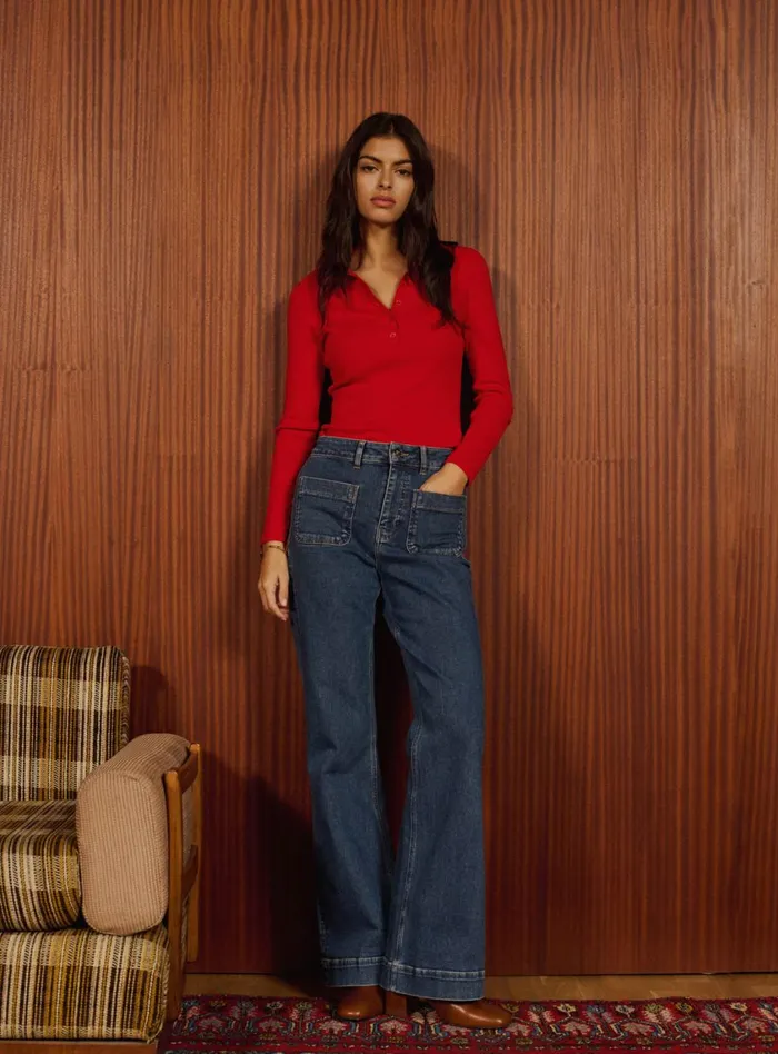 Petite Mendigote Denim Fw24 Petra Pants Blue 8211 Women