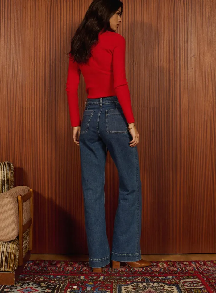 Petite Mendigote Denim Fw24 Petra Pants Blue 8211 Women