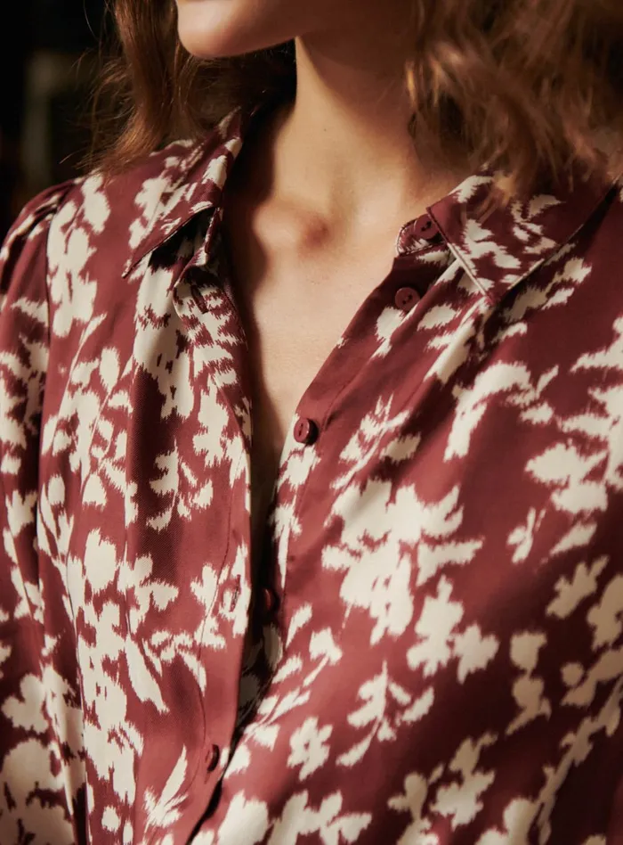 Petite Mendigote Dresses Fw24 Robe Romance Floral Bordeaux 8211 Women