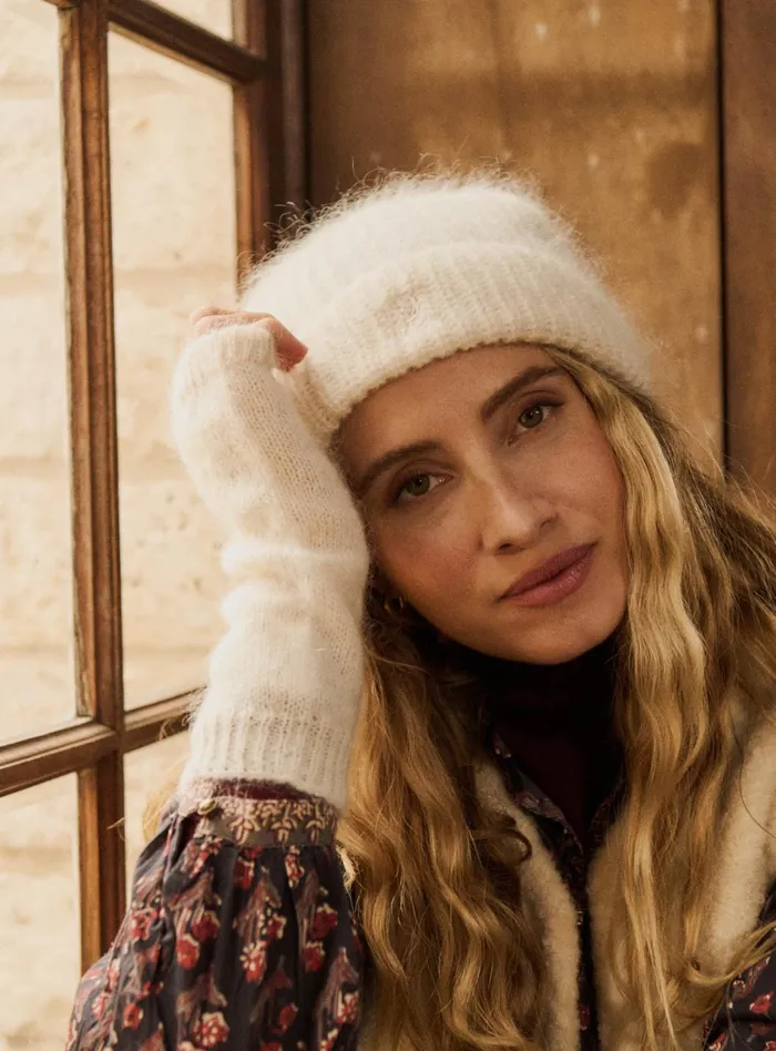 Petite Mendigote Jackets and Coats Alison Beanie Beige 8211 Women