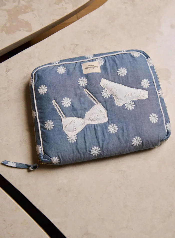 Petite Mendigote Pencil Cases and Pouches Edina Lingerie Pouch Blue 8211 Women Petite Mendigote Pencil Cases and Pouches Edina Lingerie Pouch Blue 8211 Women
