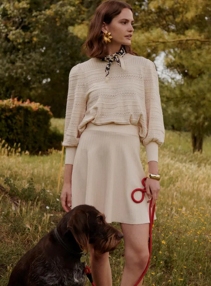 Petite Mendigote Skirts and Shorts Fw24 Jupe Courte Plissee Java Ecru 8211 Women Petite Mendigote Skirts and Shorts Fw24 Jupe Courte Plissee Java Ecru 8211 Women