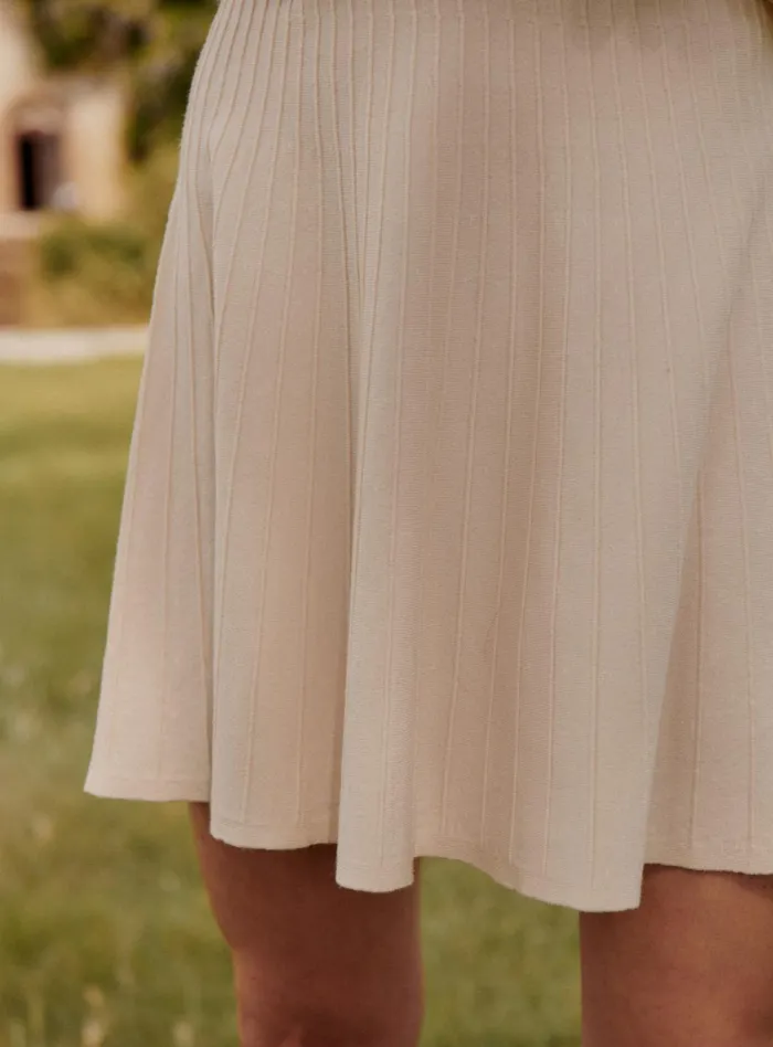 Petite Mendigote Skirts and Shorts Fw24 Jupe Courte Plissee Java Ecru 8211 Women