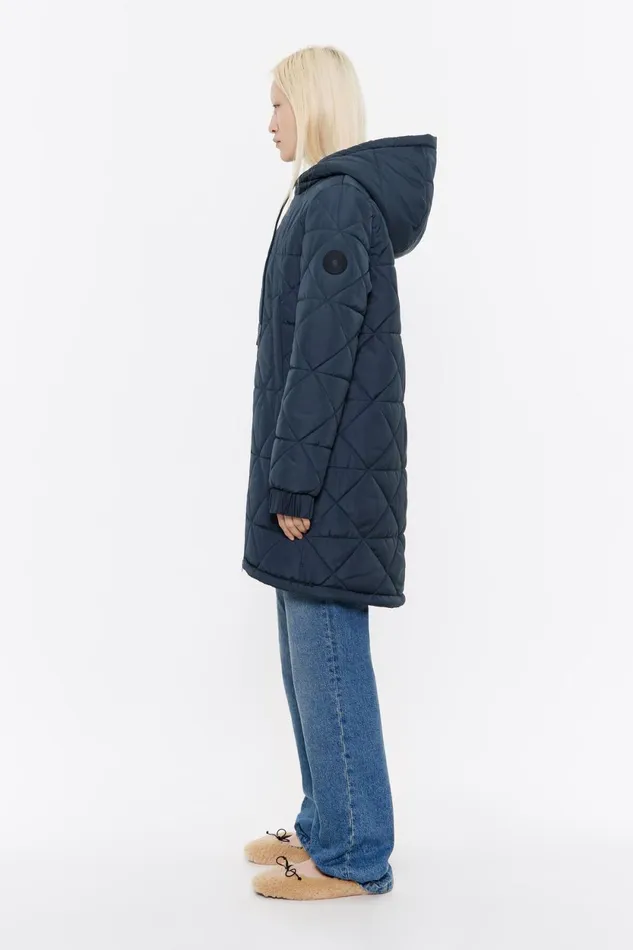 Petrol Blue Straight Cut Padded Coat Petrol Blue Women Bimba Y Lola Puffer Jackets Petrol Blue Straight Cut Padded Coat Petrol Blue Women Bimba Y Lola Puffer Jackets