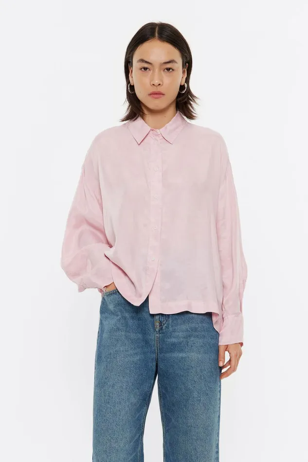 Pink Boxy Shirt Pink Women Bimba Y Lola Shirts