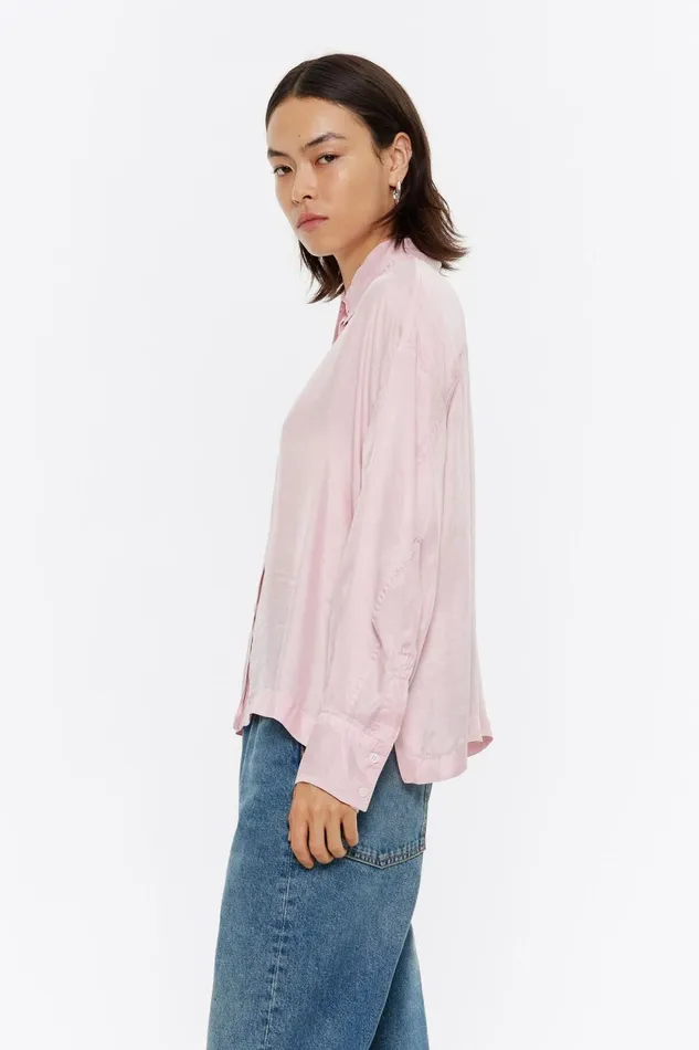 Pink Boxy Shirt Pink Women Bimba Y Lola Shirts Pink Boxy Shirt Pink Women Bimba Y Lola Shirts