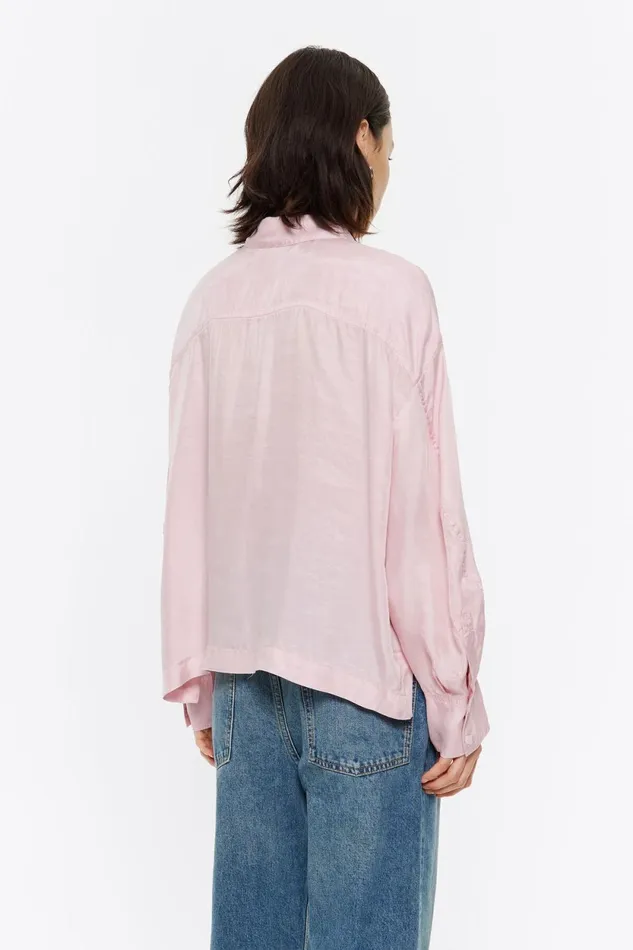 Pink Boxy Shirt Pink Women Bimba Y Lola Shirts Pink Boxy Shirt Pink Women Bimba Y Lola Shirts
