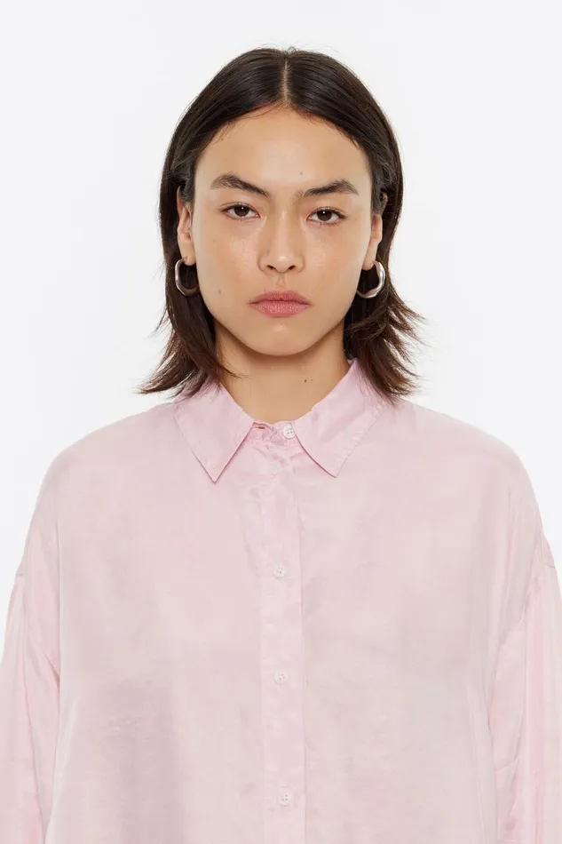 Pink Boxy Shirt Pink Women Bimba Y Lola Shirts Pink Boxy Shirt Pink Women Bimba Y Lola Shirts