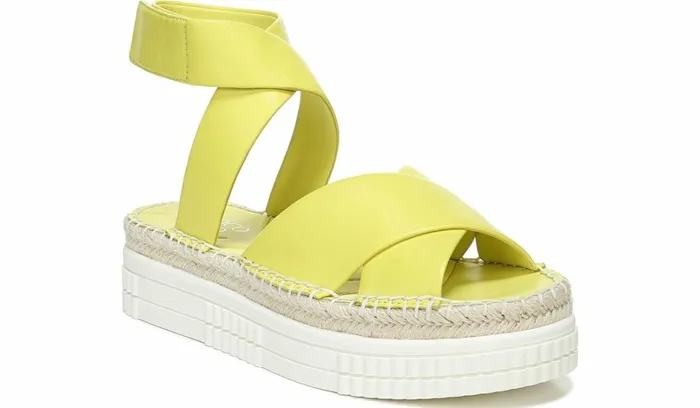 Platform Women Franco Sarto Franco Brock Platform Sandal Limeade Leather