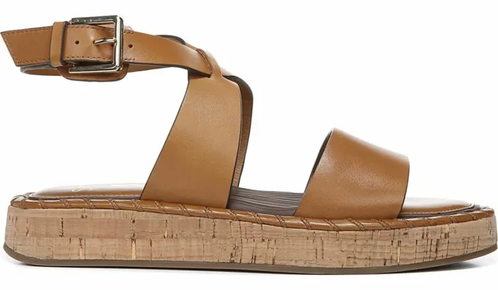 Platform Women Franco Sarto Sarto Zarlo Platform Sandal Cuoio Leather