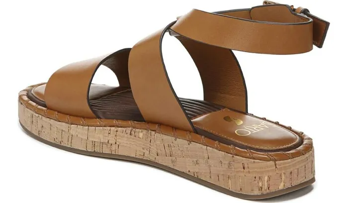 Platform Women Franco Sarto Sarto Zarlo Platform Sandal Cuoio Leather