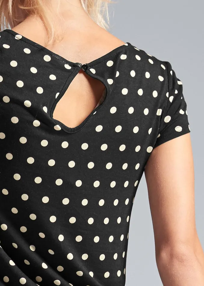POLKA DOT JUMPSUIT Black and White Women VENUS Casual Jumpsuits and Rompers