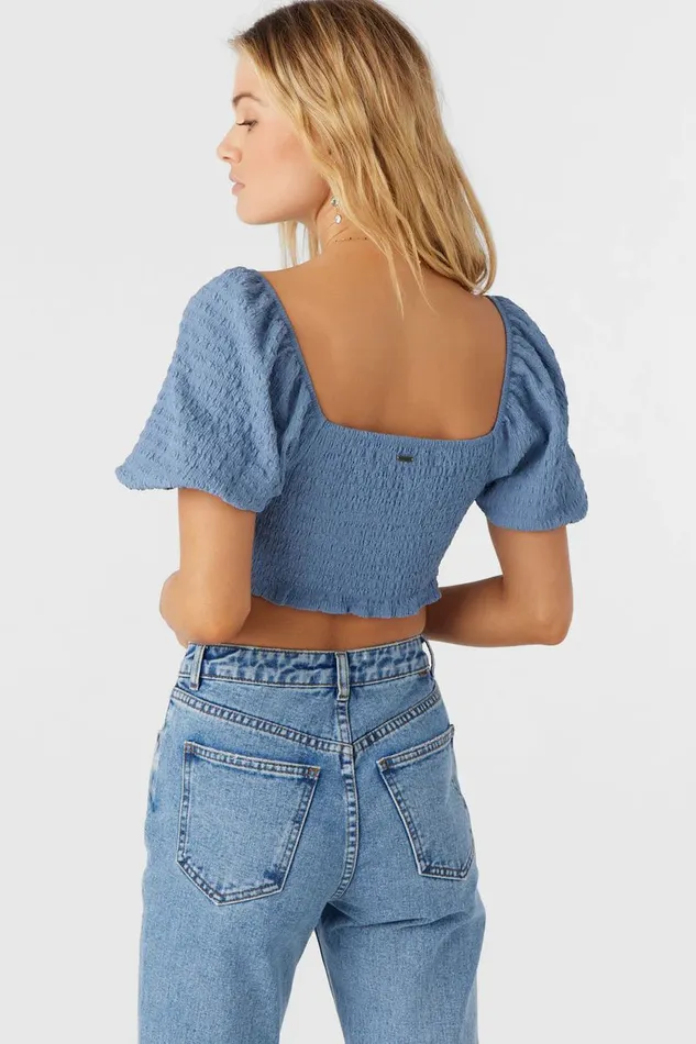 POLLY TEXTURED KNIT CROP TOP Infinity Women O039NEILL Clothing