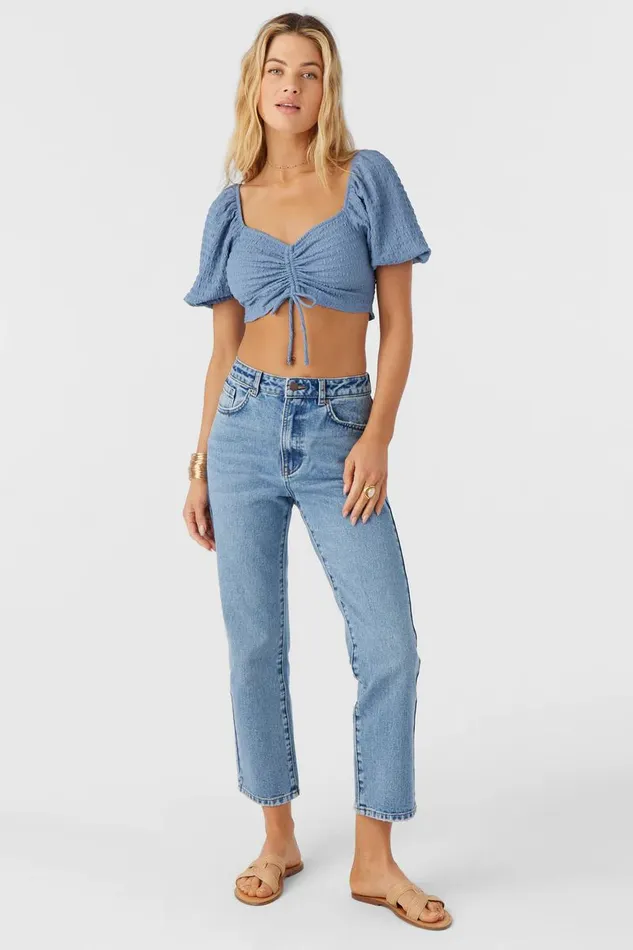 POLLY TEXTURED KNIT CROP TOP Infinity Women O039NEILL Clothing
