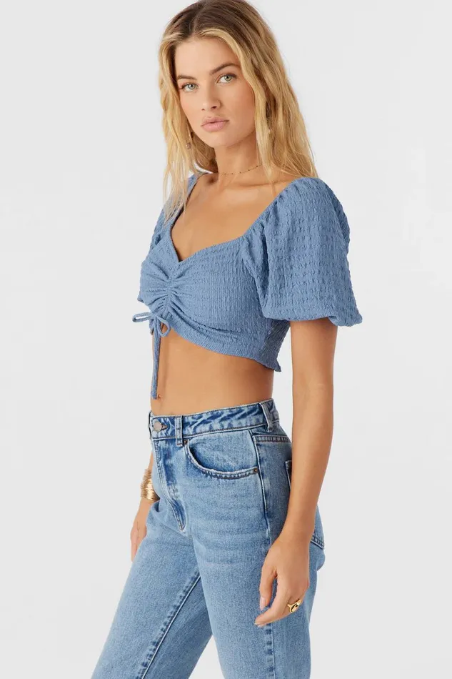 POLLY TEXTURED KNIT CROP TOP Infinity Women O039NEILL Clothing