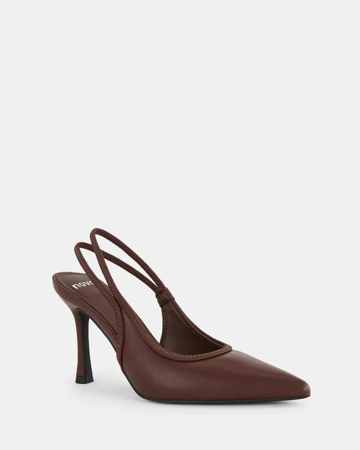Pumps IANTHE MILK CHOCOLATE High Heels 8211 NOVO Shoes Women