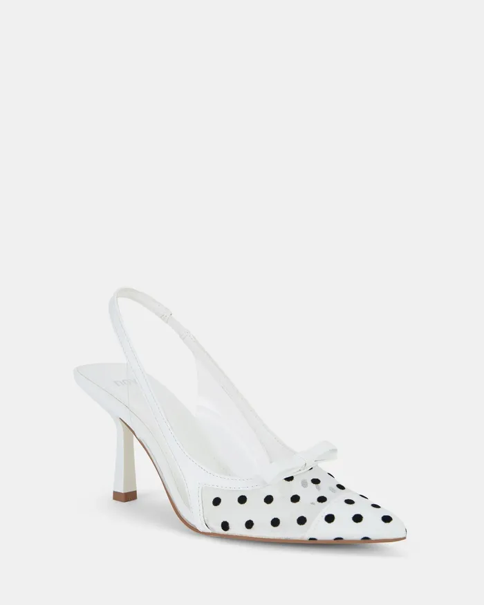 Pumps NOVO Shoes Women INTARA WHITE Closed Toe Heels