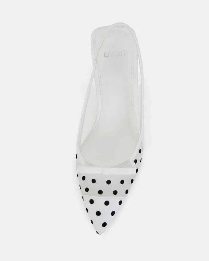 Pumps NOVO Shoes Women INTARA WHITE Closed Toe Heels