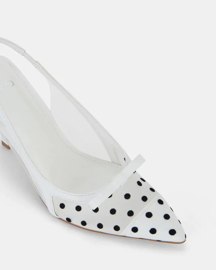 Pumps NOVO Shoes Women INTARA WHITE Closed Toe Heels