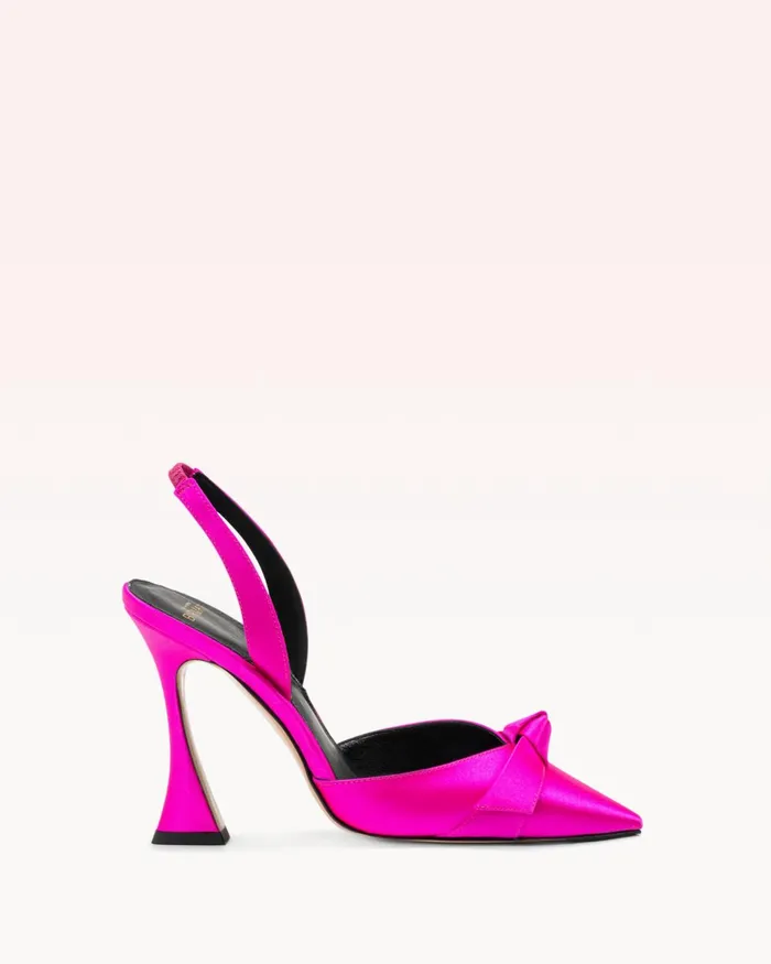 Pumps Women Alexandre Birman Clarita Bell Slingback 100 Neon Pink Neon Pink