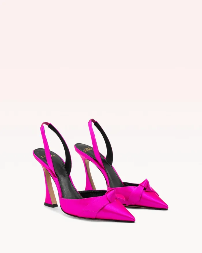 Pumps Women Alexandre Birman Clarita Bell Slingback 100 Neon Pink Neon Pink