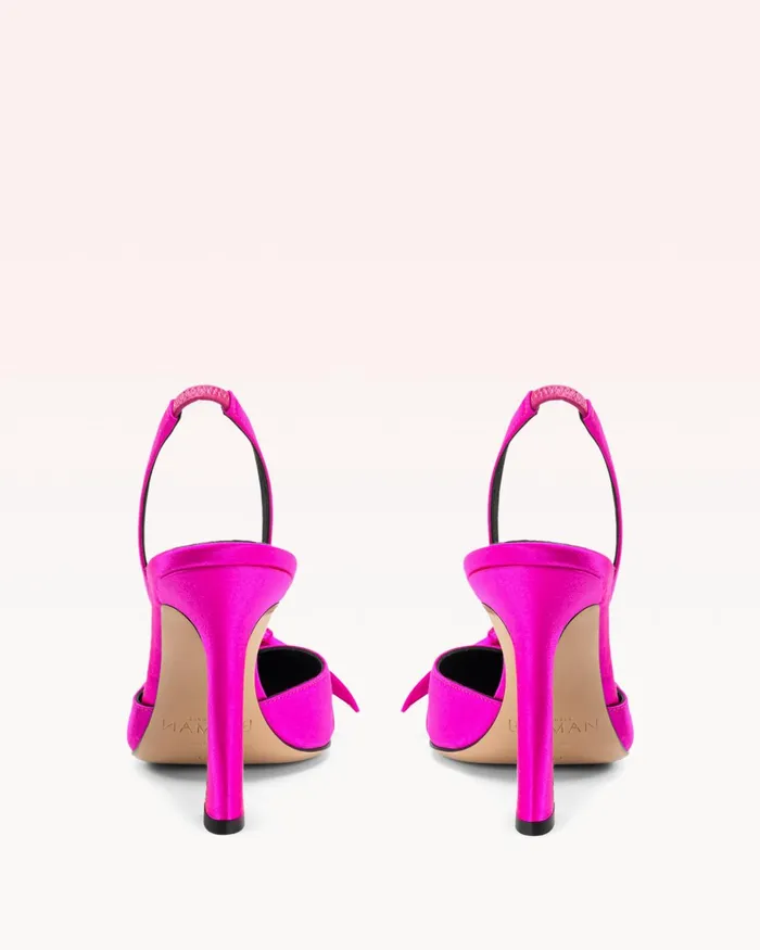 Pumps Women Alexandre Birman Clarita Bell Slingback 100 Neon Pink Neon Pink