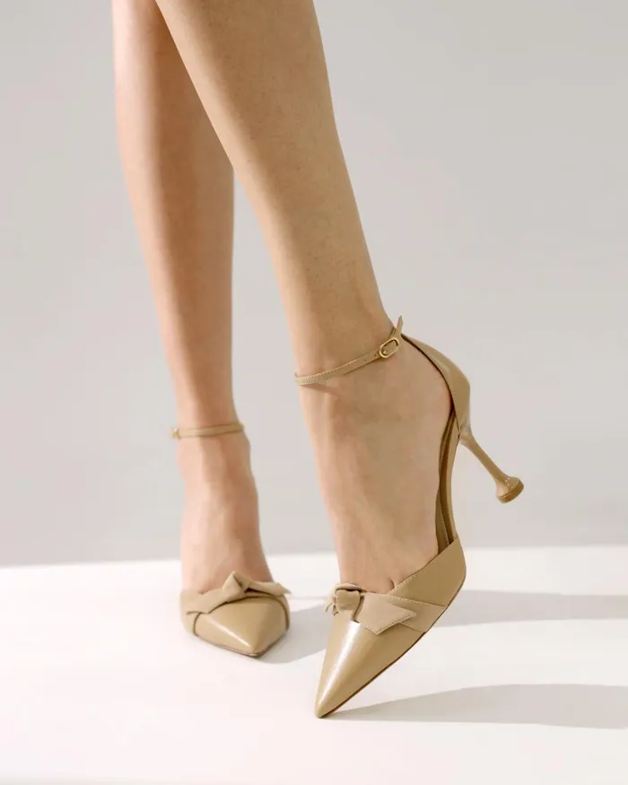 Pumps Women Alexandre Birman Clarita Flare Pump 85 Semolina Semolina
