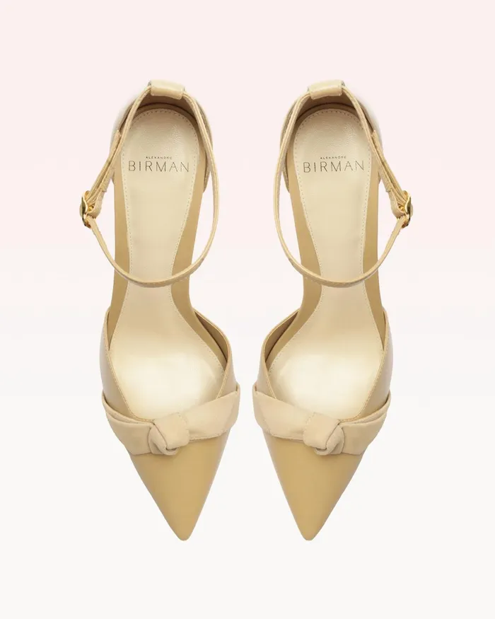 Pumps Women Alexandre Birman Clarita Flare Pump 85 Semolina Semolina