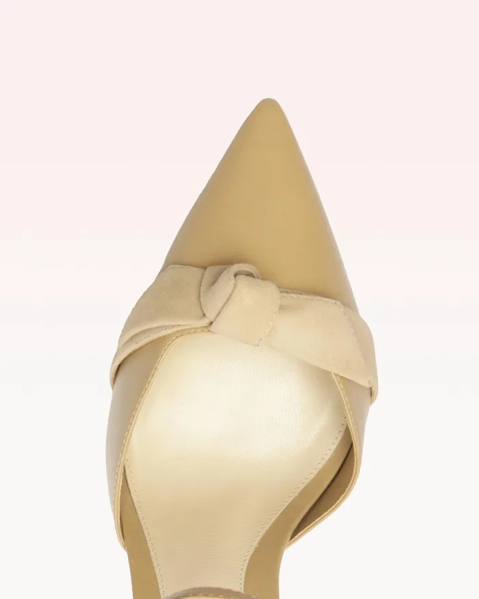Pumps Women Alexandre Birman Clarita Flare Pump 85 Semolina Semolina