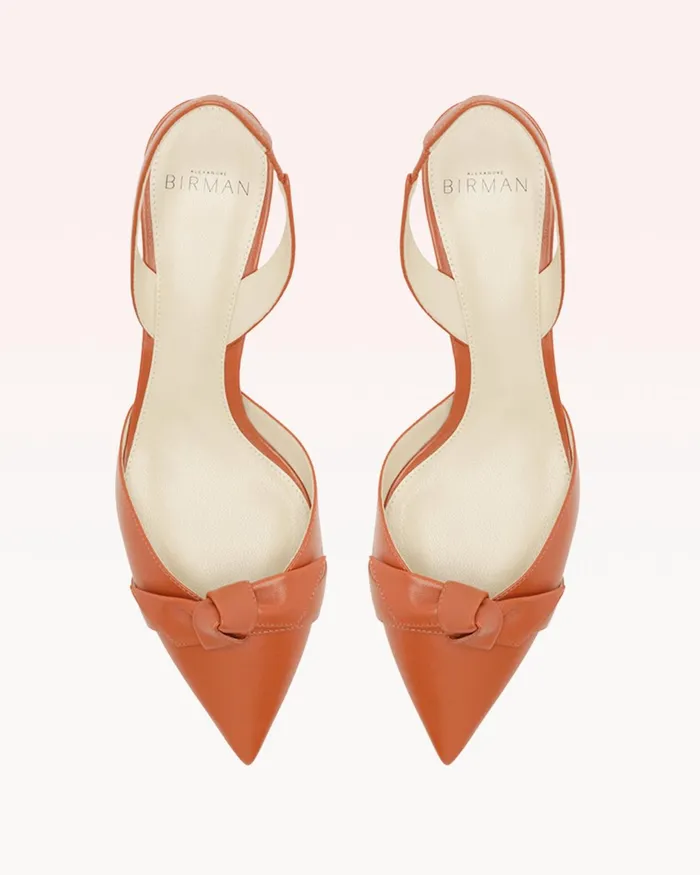 Pumps Women Alexandre Birman Clarita Slingback 50 Terracota Alexandre Birman Clarita Slingback Terracota