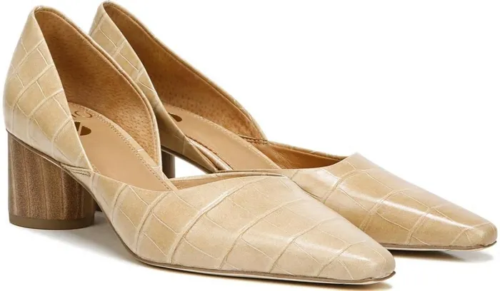 Pumps Women Franco Sarto Sarto Rita Pump Sand Crocco Leather