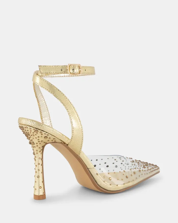 Pumps ZPELL GOLD Closed Toe Heels 8211 NOVO Shoes Women