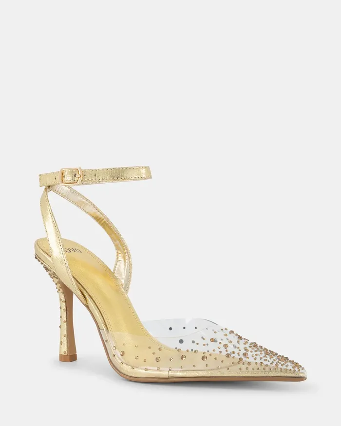 Pumps ZPELL GOLD Closed Toe Heels 8211 NOVO Shoes Women