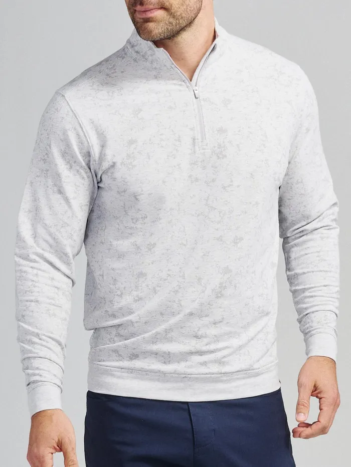 Quarter Zips Men Tasc Performance Cloud French Terry Print Quarter Zip