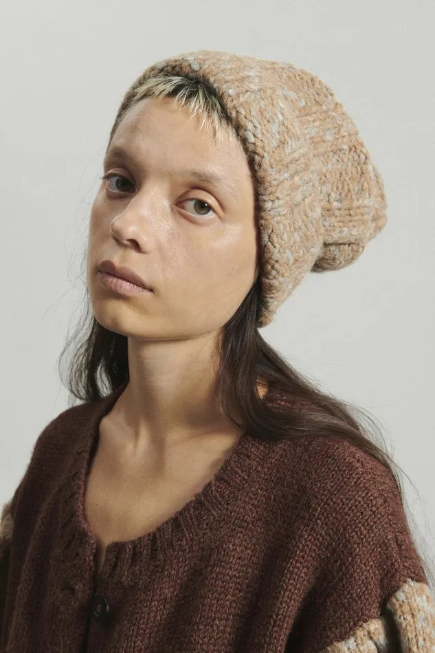 Rachel Comey Knits Women Star Beanie Camel Grey